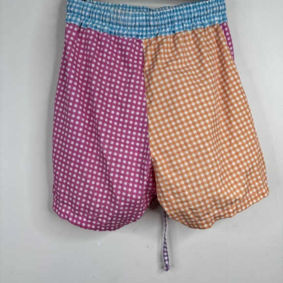 Tach Gingham Shorts S Cotton Pull On Coastal Preppy Beach Old Money Hamptons 90s - Picture 7 of 13